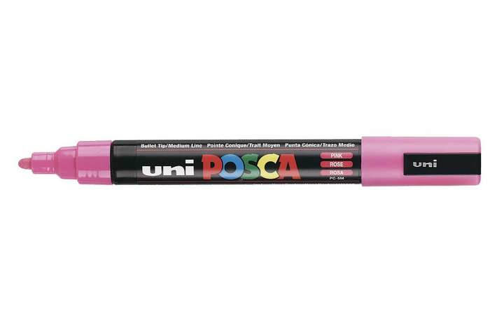 Obrázok Permanentný popisovač uni POSCA PC-5M ružový