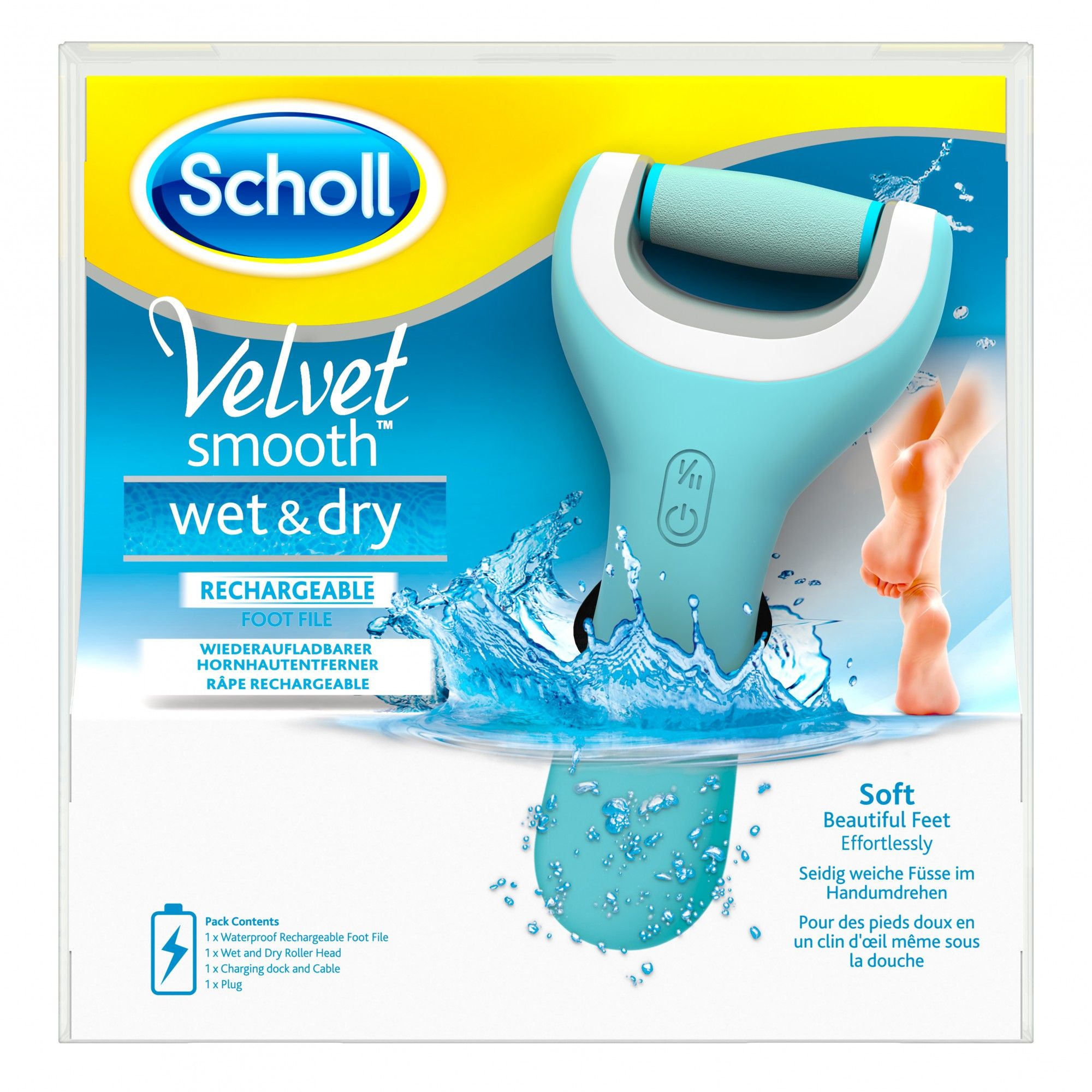 Obrázok Scholl Velvet smooth elektrický pilník na chodidlá do vody