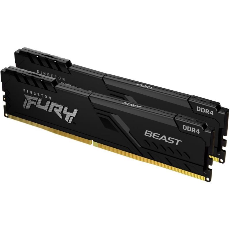 Obrázok Kingston FURY 16 GB KIT DDR4 3200 MHz CL16 Beast Black (KF432C16BBK2/16)