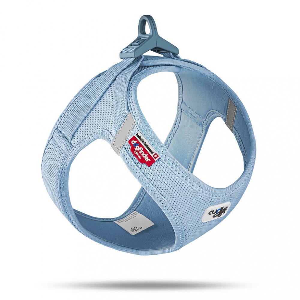 Obrázok CURLI Postroj pre psov so sponou Air-Mesh Skyblue, XL, 12-18 kg