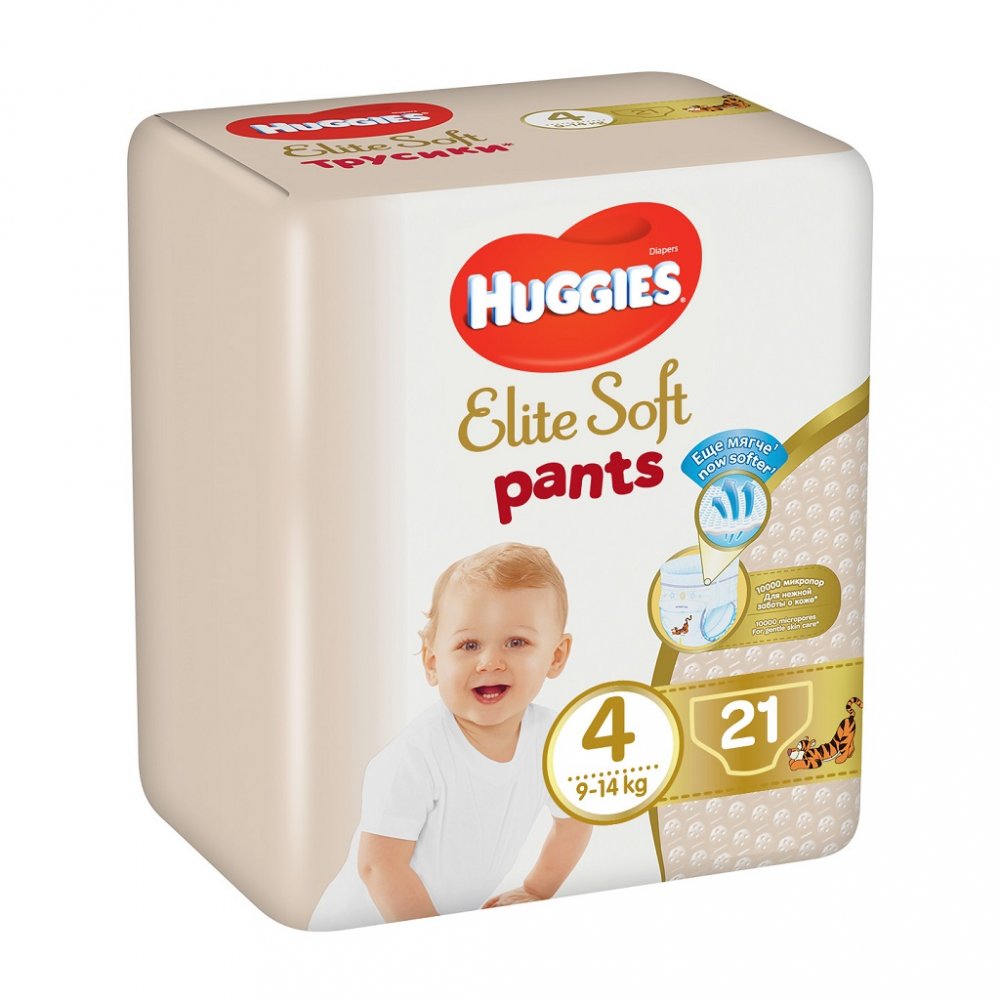 Obrázok HUGGIES Elite Soft Pants veľ. 4 (21 ks) (5029053546971)