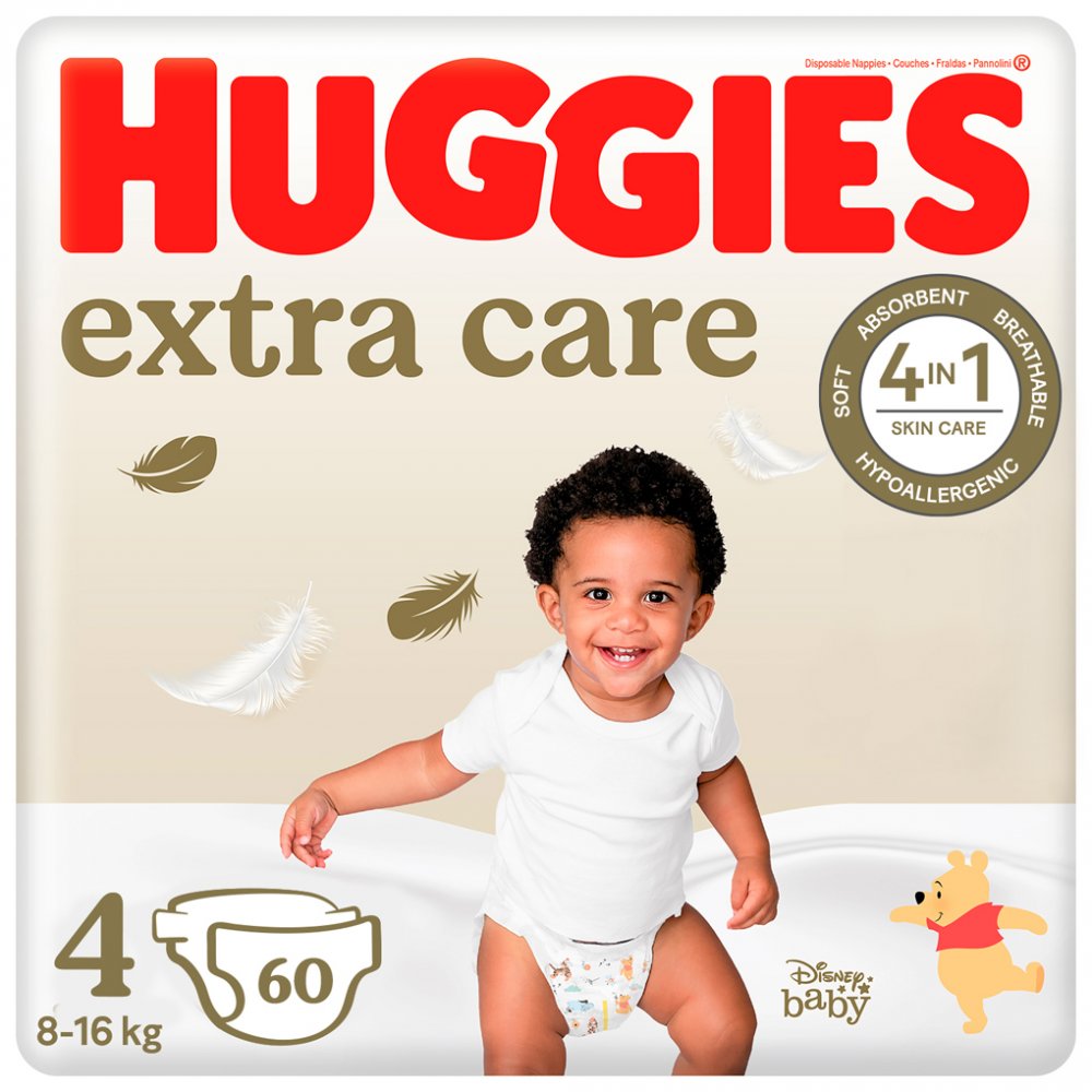 Obrázok HUGGIES® Plienky jednorázové Elite Soft veľ. 4 60 ks