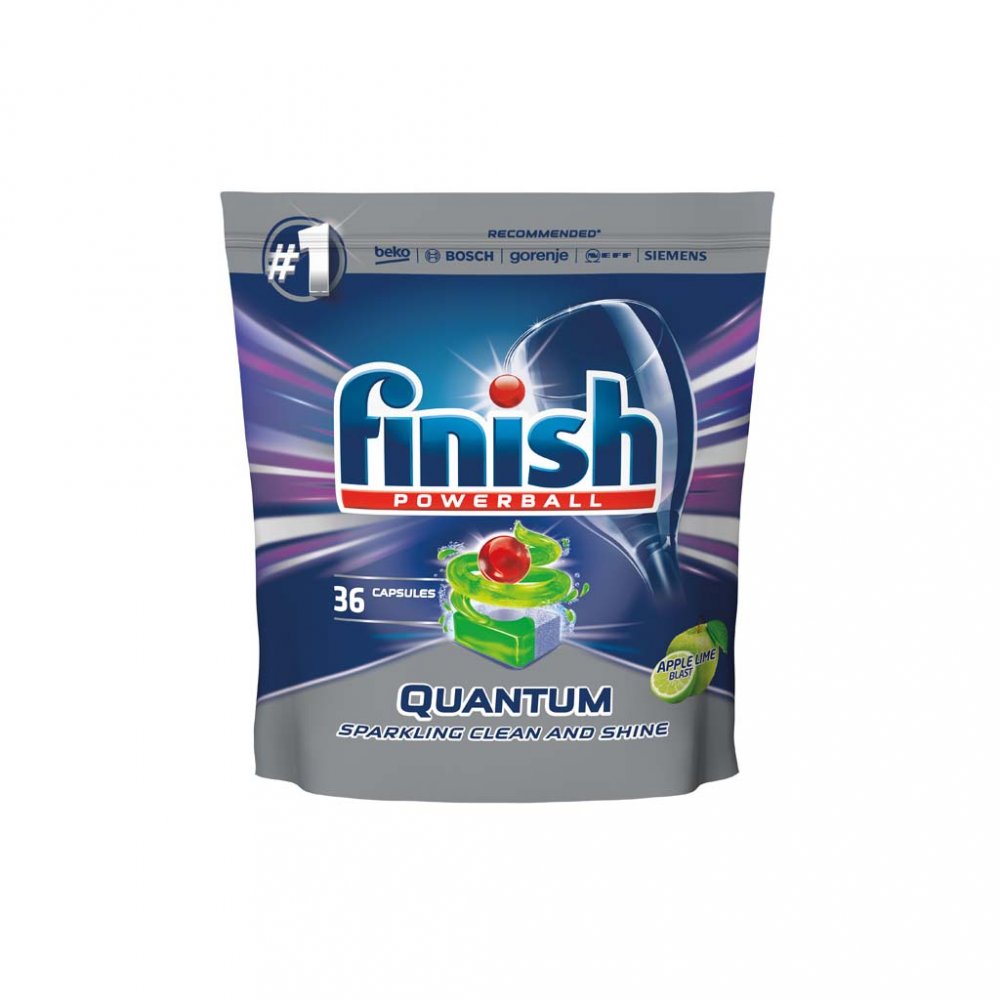 Obrázok FINISH Quantum Max Apple&Lime 36 ks – tablety do umývačky riadu