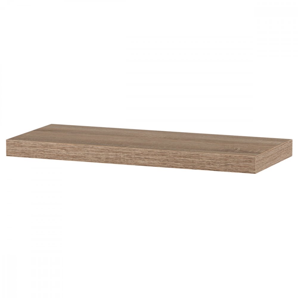 AUTRONIC P-001 SON1 Polička nástenná 60 cm, MDF, 3D dekor dub sonoma, baleno v ochranej fólii