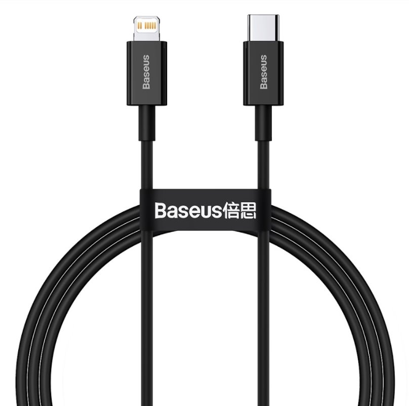 Obrázok Baseus CATLYS-A01 Superior Fast Charging Datový Kabel USB-C to Lightning  20W 1m Black