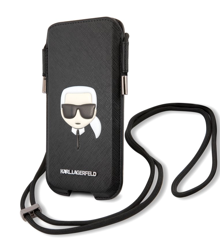 Obrázok KLHCP12LOPHKHK Karl Lagerfeld Head Saffiano PU Pouch L Black