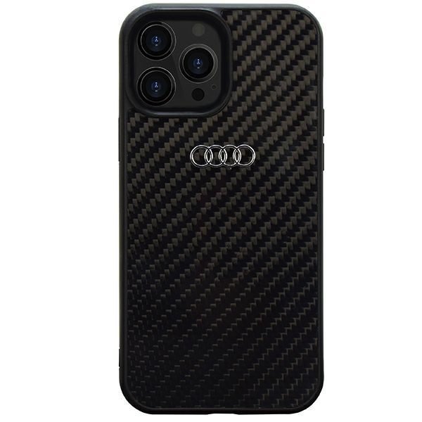 Obrázok Audi Carbon Fiber Zadní Kryt pro iPhone 13 Pro Max Black