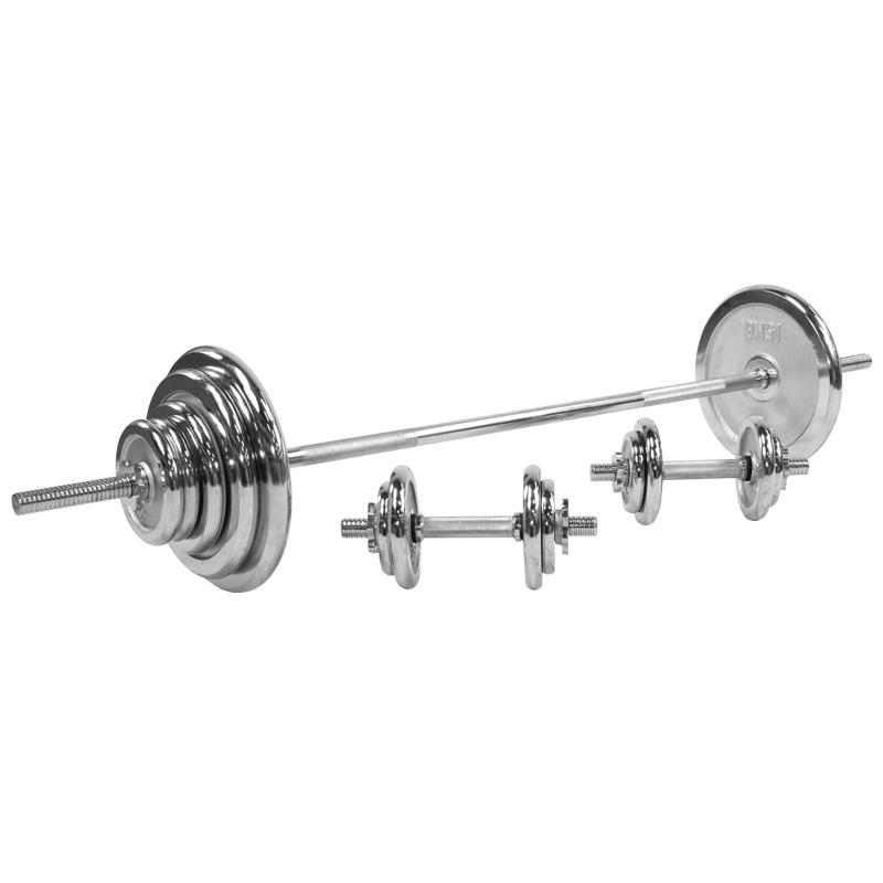 Obrázok Gorilla Sports Činkový nakladací set 100 kg - pochrómovaný 30/31 mm