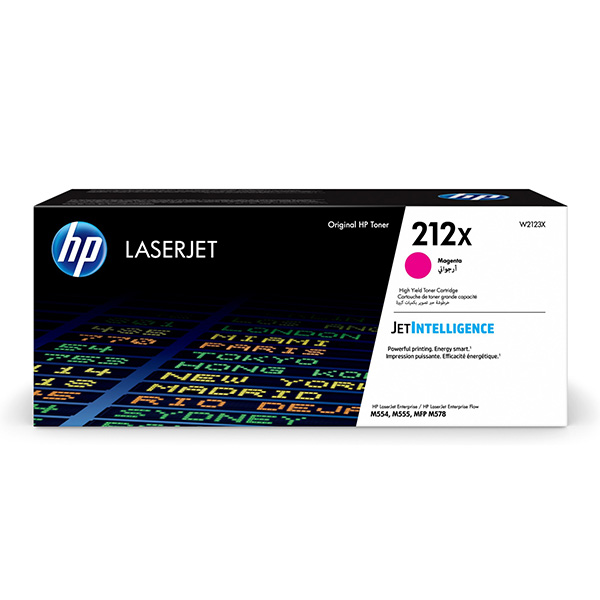 HP originál toner W2123X, HP 212X, magenta, 10000str., high capacity