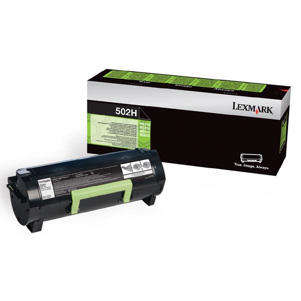 Lexmark originál toner 50F2H00, 502H, black, 5000str., high capacity, return