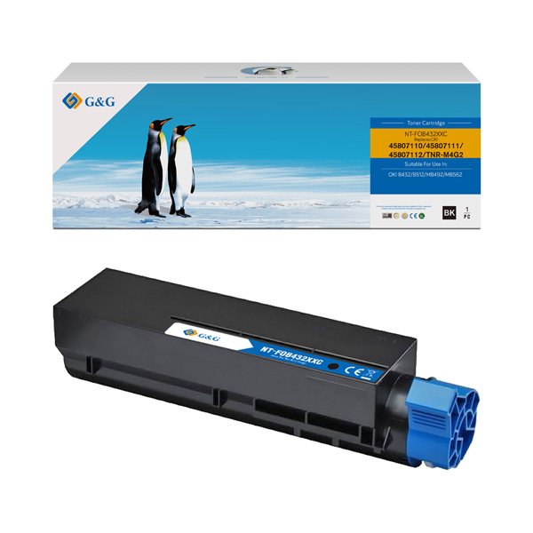 G&G kompatibil. toner s OKI 45807111, NT-FOB432XXC, black, 12000str.