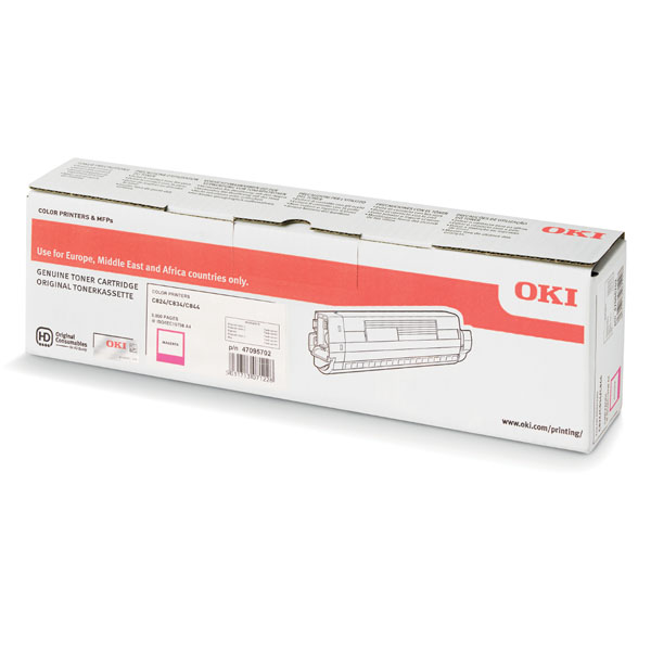 OKI originál toner 47095702, magenta, 5000str.