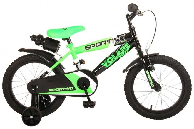 Obrázok VOLARE - Detský bicykel pre chlapcov Sportivo Neon Green Black 16