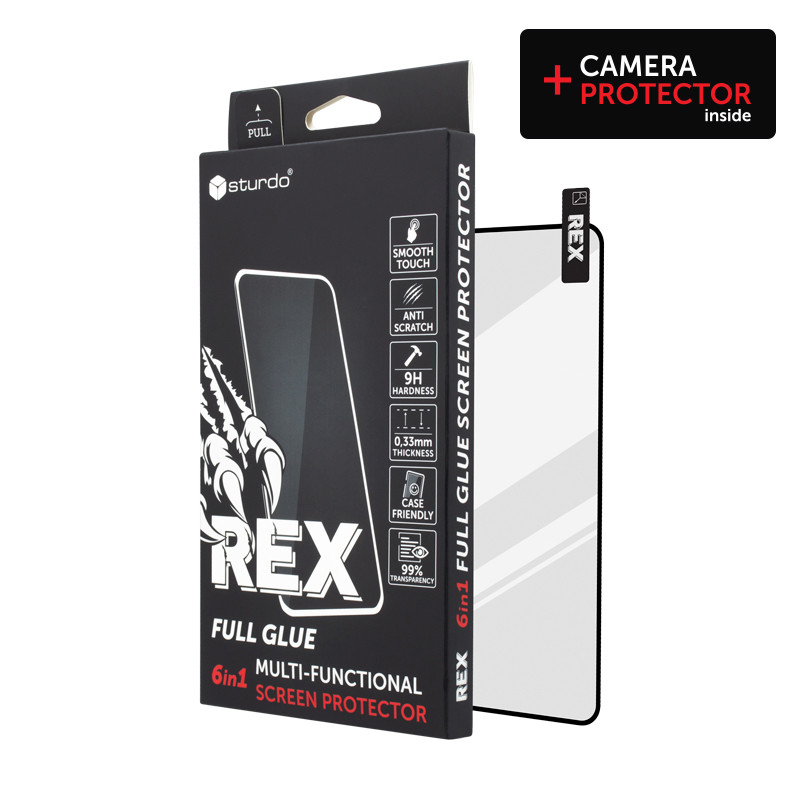 Sturdo REX ochranné sklo + sklo na fotoaparát Samsung Galaxy S22+ (6in1 Full Glue)