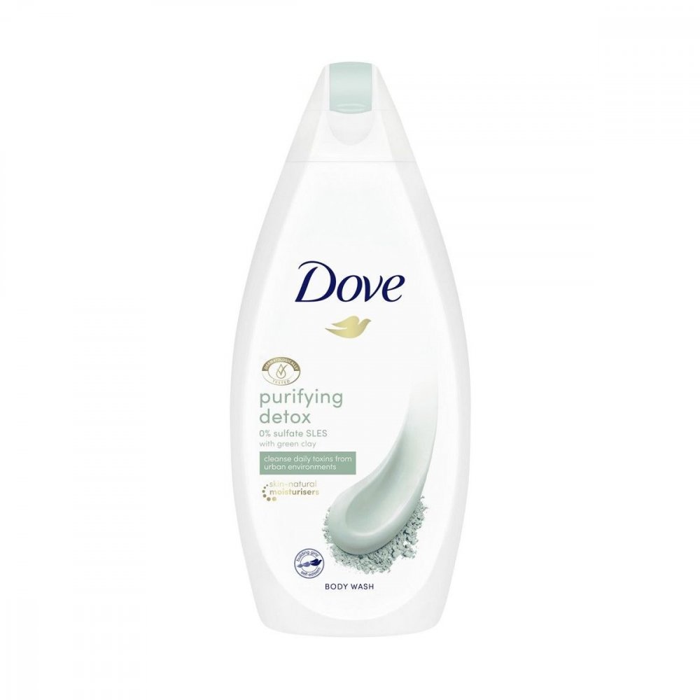 DOVE SHOWER GEL 450 ML PURIFYING DETOX VERDE 0%