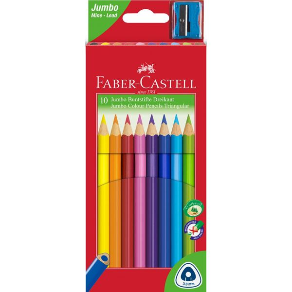 FABER-CASTELL PASTELKY JUNIOR GRIP SET 10 FAREBNE