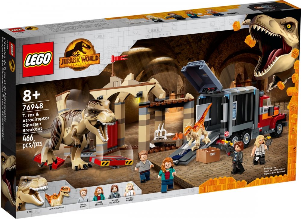 Obrázok Lego 76948 LEGO 76948 Únik T-rexa a atrociraptora