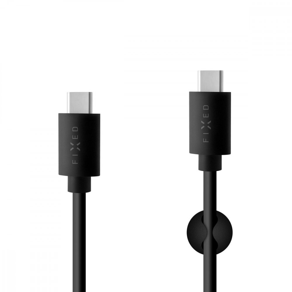 FIXED FIXD-CC-BK DATOVY A NABIJACI KABEL S KONEKTORMI USB-C/USB-C A PODP. PD,1 M,USB 2.0,CIERNY