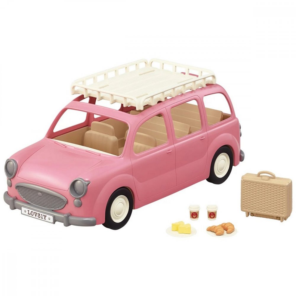 Obrázok Sylvanian family 5535 Rodinné auto ružové Van