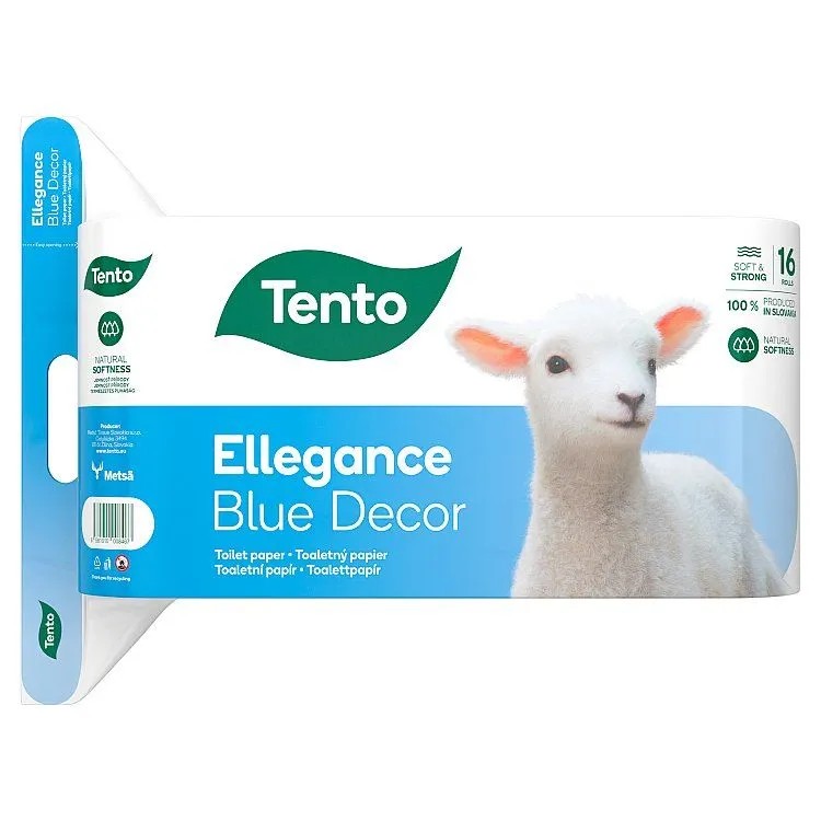 TENTO ELLEGANCE BLUE DECOR 3 VRSTVA 16 PACK