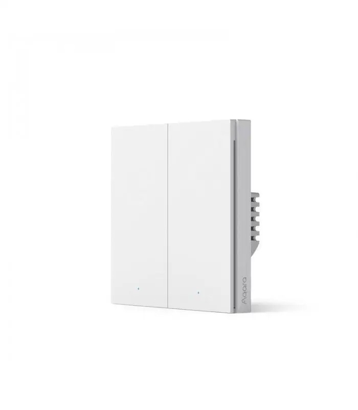 Obrázok AQARA Smart Wall Switch H1 (No Neutral, Double Rocker) (AQARA-WS-EUK02-1001)