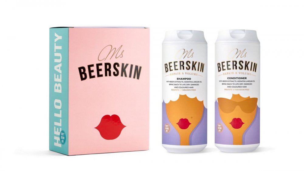 MS. BEERSKIN REPAIR AND VOLUME SAMPON A KONDICIONER, DARCEKOVY SET, 880 ML