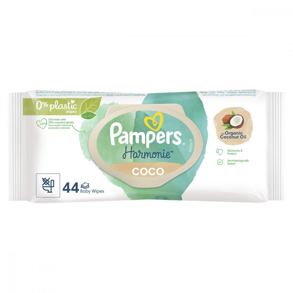 PAMPERS WIPES 44KS HARMONIE COCO