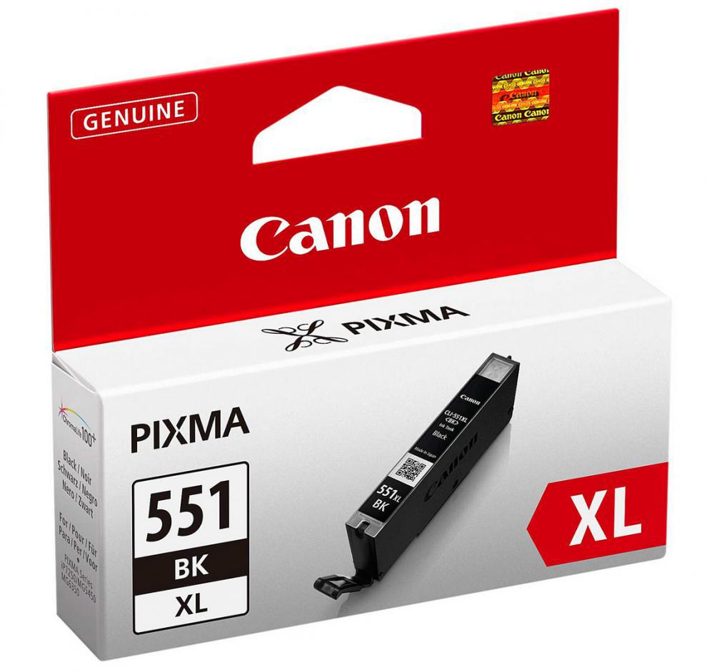 CANON CLI551BK XL ORIGINAL ATRAMENT, BLACK, 1130 STRAN