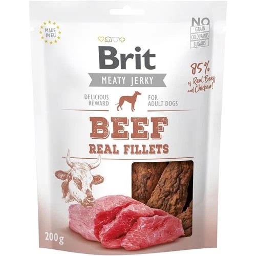 BRIT JERKY BEEF FILLETS 200G