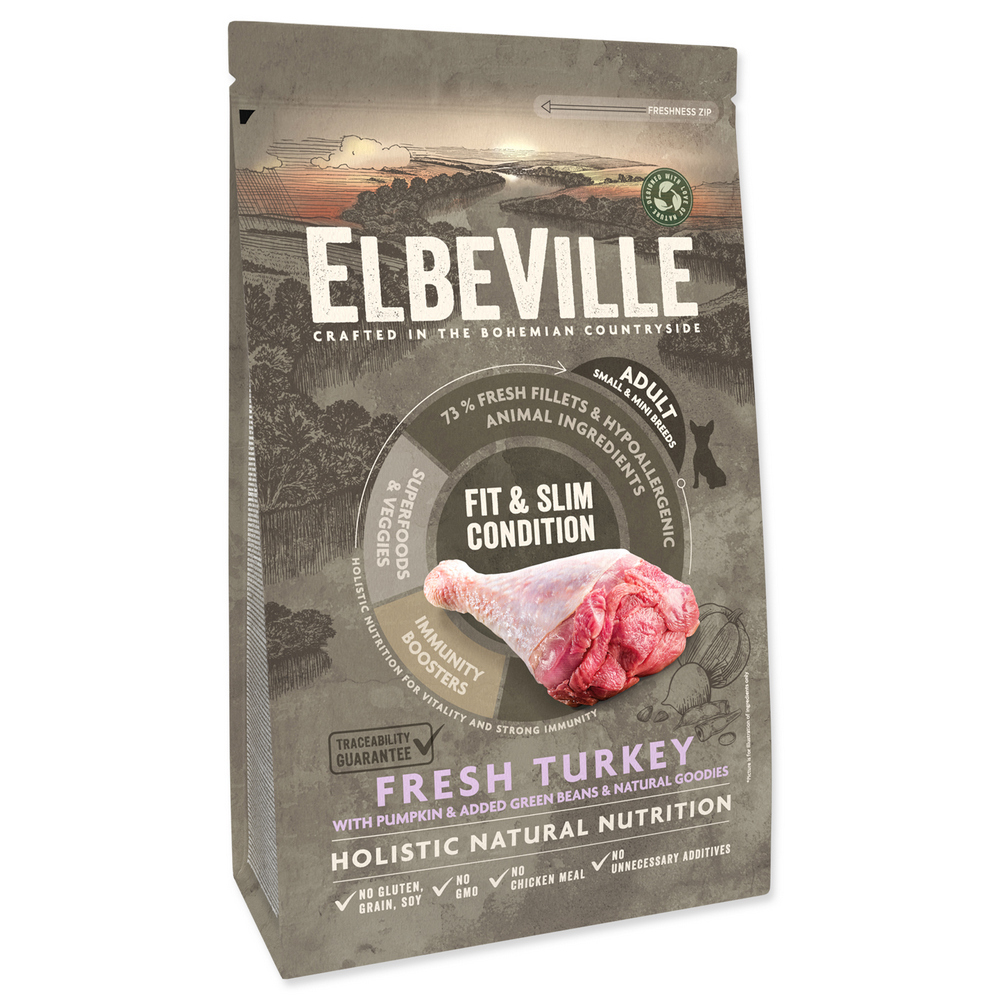 ELBEVILLE ADULT MINI FRESH TURKEY FIT AND SLIM CONDITION 1,4 KG