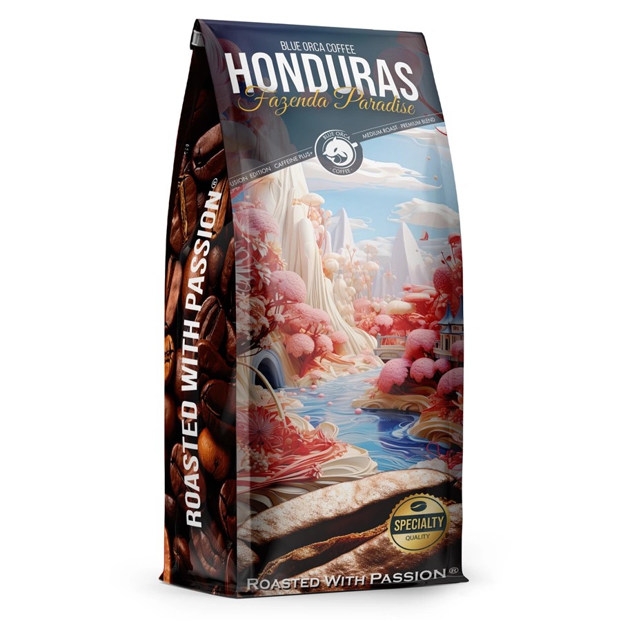 BLUE ORCA FUSION HONDURAS FAZENDA PARADISO, ZRNKOVA KAVA, 1 KG, ARABICA/ROBUSTA (75/25)