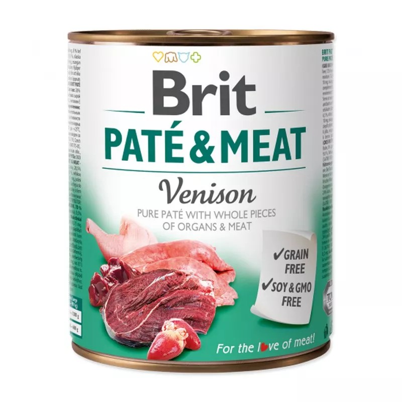 BRIT PATE & MEAT VENISON 800G KONZERVA PRE PSOV