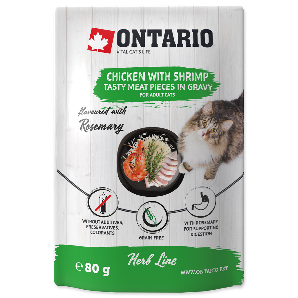 ONTARIO KAPSICKA KURACIE S KREVETAMI V OMACKE 80G