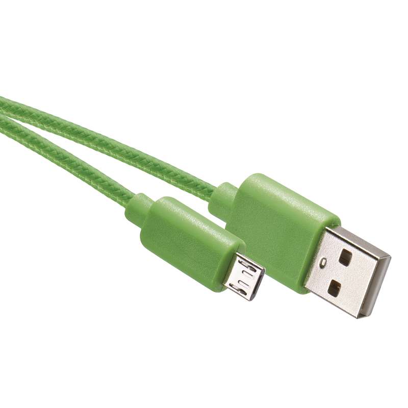 EMOS SM7006G TEXT. KABEL USB 2.0 A/M - MICRO B/M 1M ZELENY