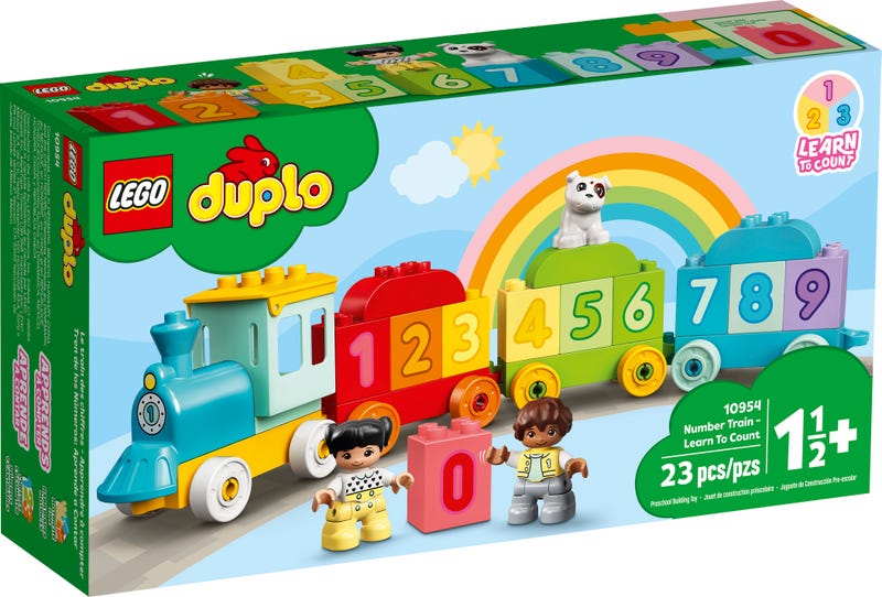 LEGO DUPLO VLACIK S CISLAMI - UCIME SA POCITAT /10954/