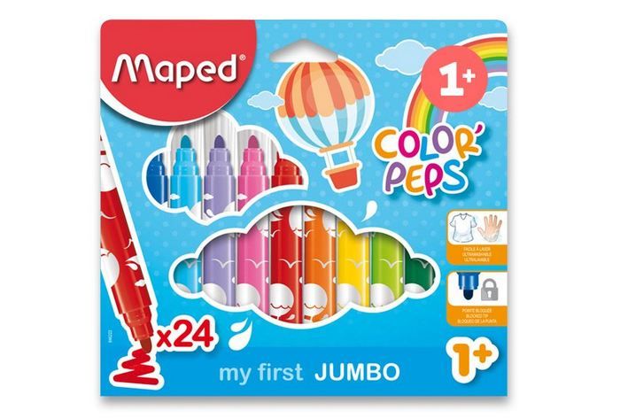 MAPED FIXKY COLOR PEPS EARLY AGE JUMBO 24 KS