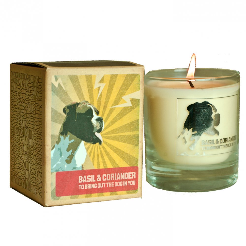 CANOVA MANS CANDLE - SVIECKY PRE MUZOV DOG IN YOU - BAZALKA A KORIANDER