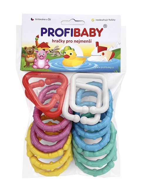 Obrázok Řetěz/zábrana tvary plast 7cm 16ks v sáčku 3m+