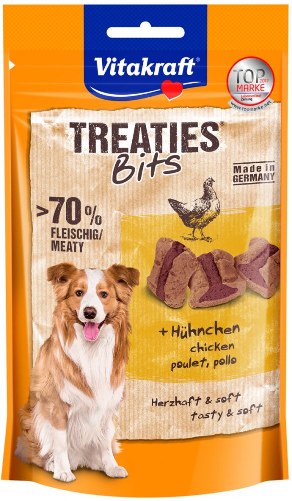 VITAKRAFT TREATIES BITS KURACIE 120 G, 2336721