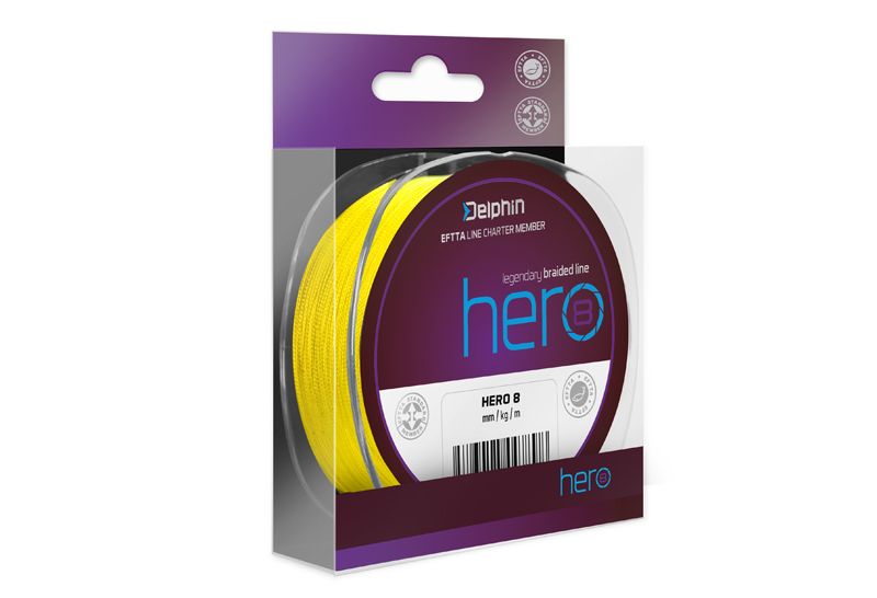 Obrázok Delphin HERO 8 / fluo žltá 0,20mm 14,10kg 300m