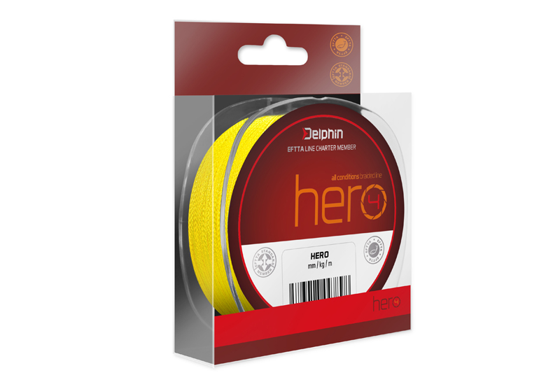 Obrázok Delphin HERO 4 / fluo žltá 0,40mm 30,10kg 1000m