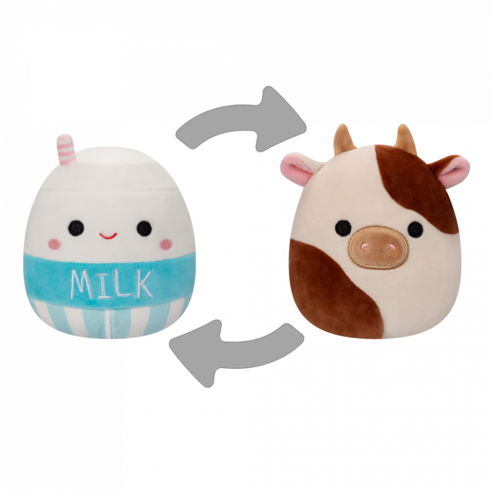 SQUISHMALLOWS 2v1 Kravička Ronnie a mléko Melly