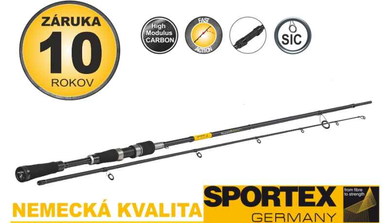 Prívlačové prúty Black Pearl GT-3 2-diel 3ks: 270cm /60g - M80