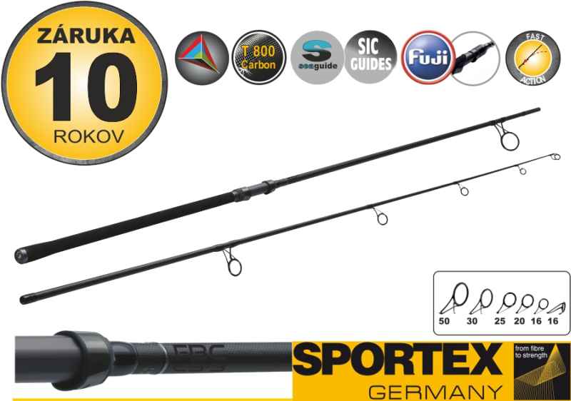 Kaprárske prúty FBC CS-3 Carp 2-diel 366cm / 3,25lbs