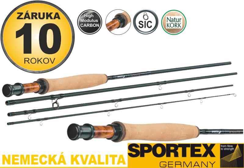 Muškárske prúty SPORTEX Kyanite Fly 4-diel 300cm / aftma 8