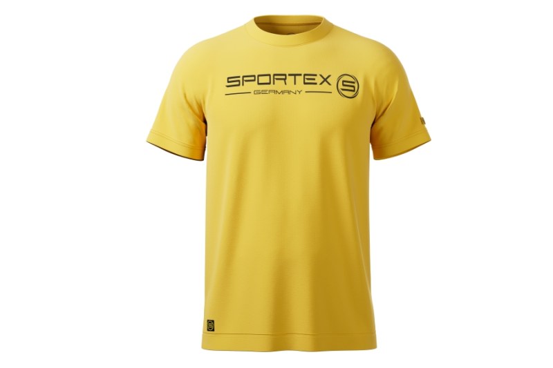 Rybárske tričko T-Shirt žlté s logom Veľkosť: XXL