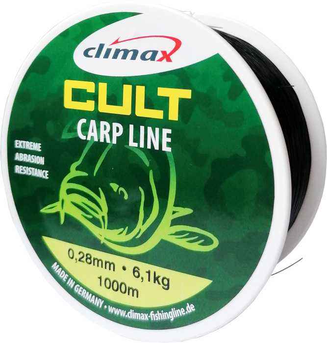 Climax silon Cult Carp line - čierny 1000m Priemer: 0,25mm nosnosť: 5,0kg