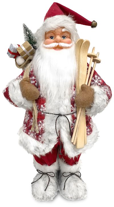 Obrázok Dekorácia MagicHome Vianoce, Santa stojaci, červený, 60 cm