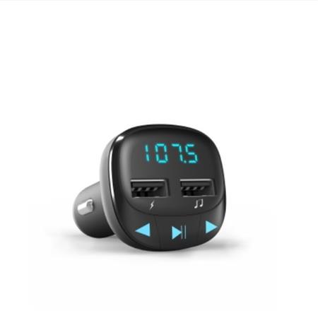 Obrázok ENERGY Car Transmitter FM Black, 2x USB, microSD, 7-segmentový LED displej