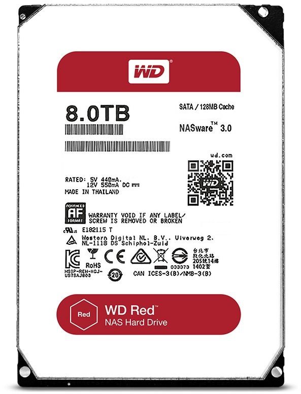 Obrázok WD RED NAS WD80EFAX 8TB SATAIII/600 128MB cache, WD80EFAX